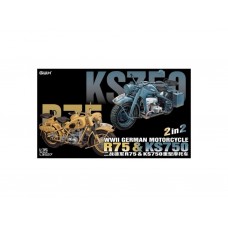 WWII Motorcycle R75 & KS750 1/35